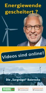 Vorderseite Einladungsflyer für den YouTube Kanal der Bürgerstimme Winnenden