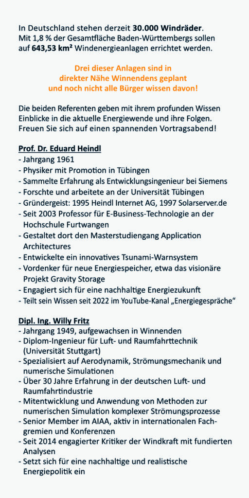 Rückseite Einladungsflyer für den Vortragsabend am 18. September 2025