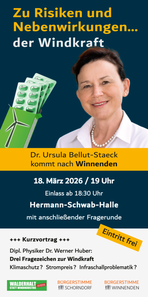Vorderseite Einladungsflyer für den Vortragsabend am 18. März 2026
