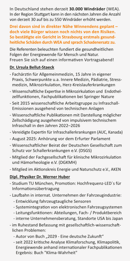 Rückseite Einladungsflyer für den Vortragsabend am 18. März 2026
